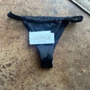 Lspace black bikini bottoms